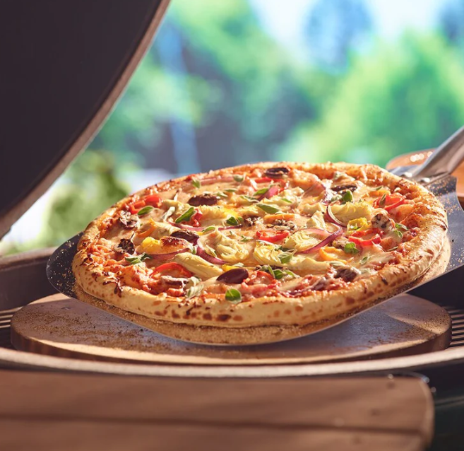 Big Green Egg: 14 Flat Pizza & Baking Stone (for 2XL. XL. L) - Image 3