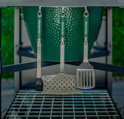 Big Green Egg: Stainless Steel Custom 3 piece BBQ Tool Set - Image 2