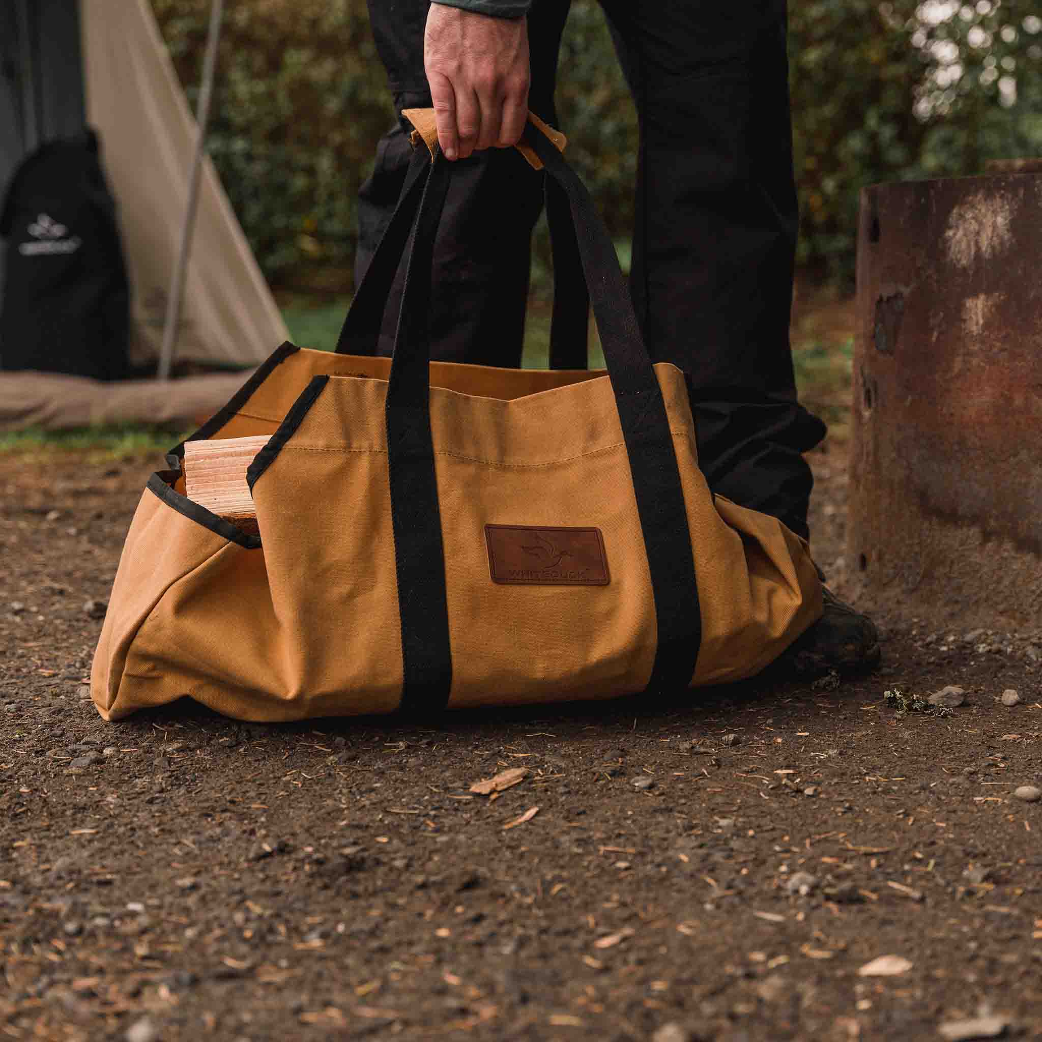 Boat Shape Canvas Firewood Log Carriers - Image 14