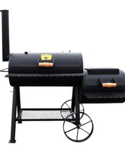 Texas Longhorn BBQ Pits: 20x40 Single Lid Smoker with Side Firebox