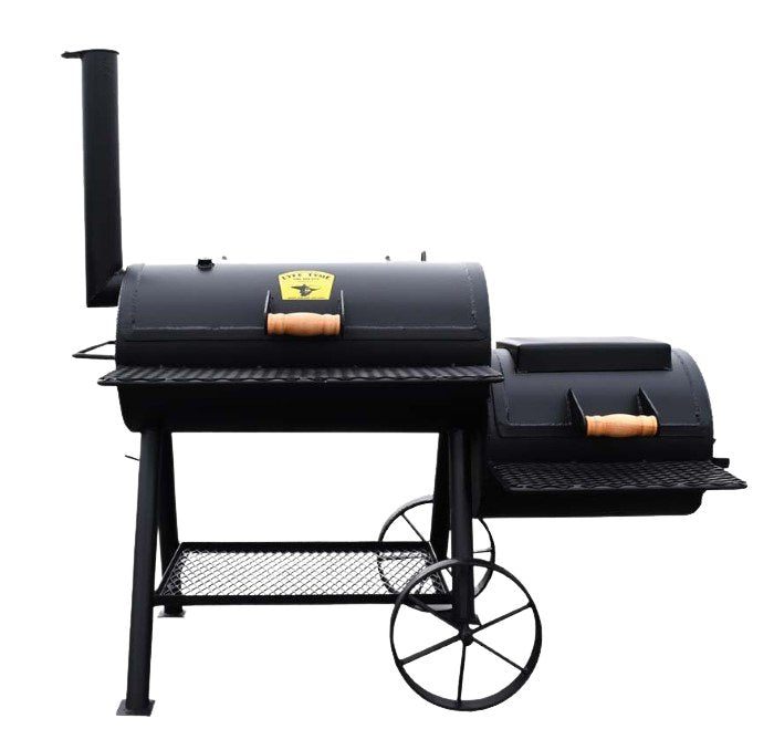 Texas Longhorn BBQ Pits: 20x40 Single Lid Smoker with Side Firebox