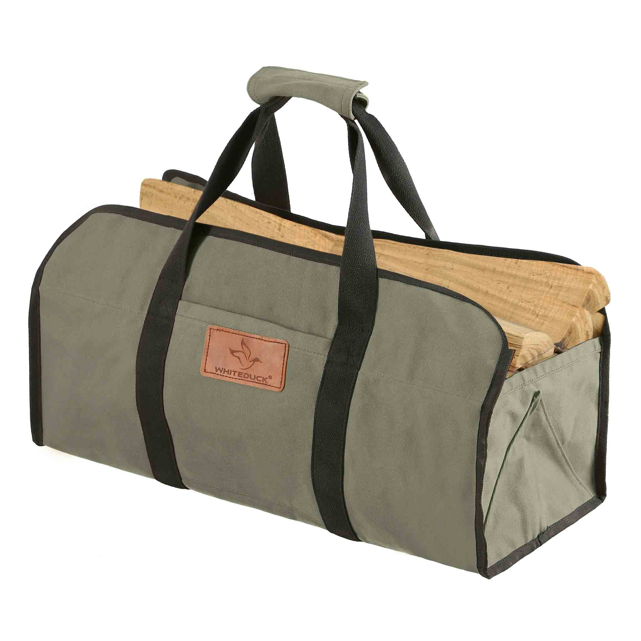 Tote Shape Canvas Firewood Log Carriers - Image 15