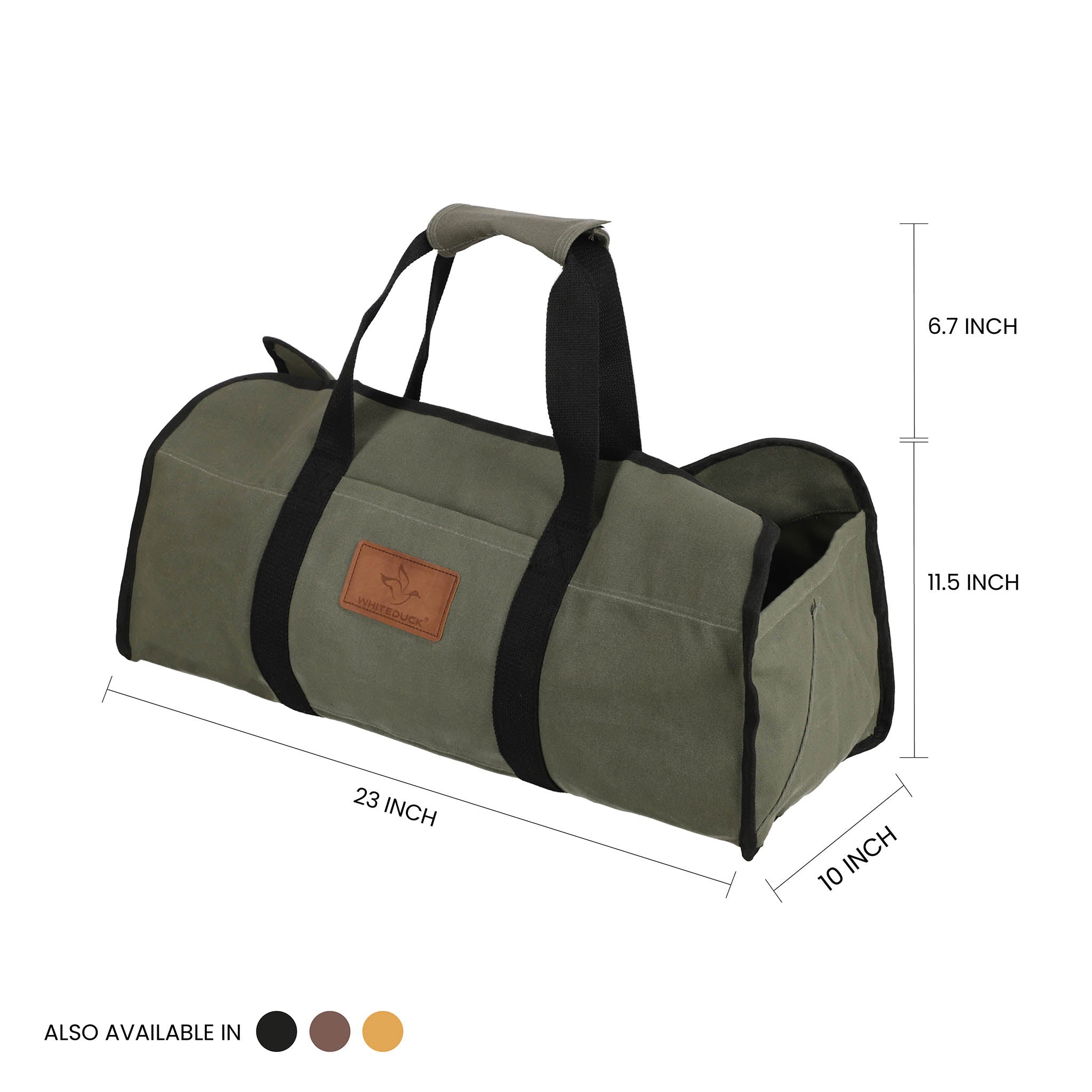 Tote Shape Canvas Firewood Log Carriers - Image 21