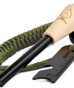 Texas Bushcraft Fire Starter - 3/8 Thick Ferro Rod with Striker and Paracord Wrist Lanyard – Waterproof Flint Fire Steel Survival Lighter for Your Camping. Hiking and Backpacking Gear