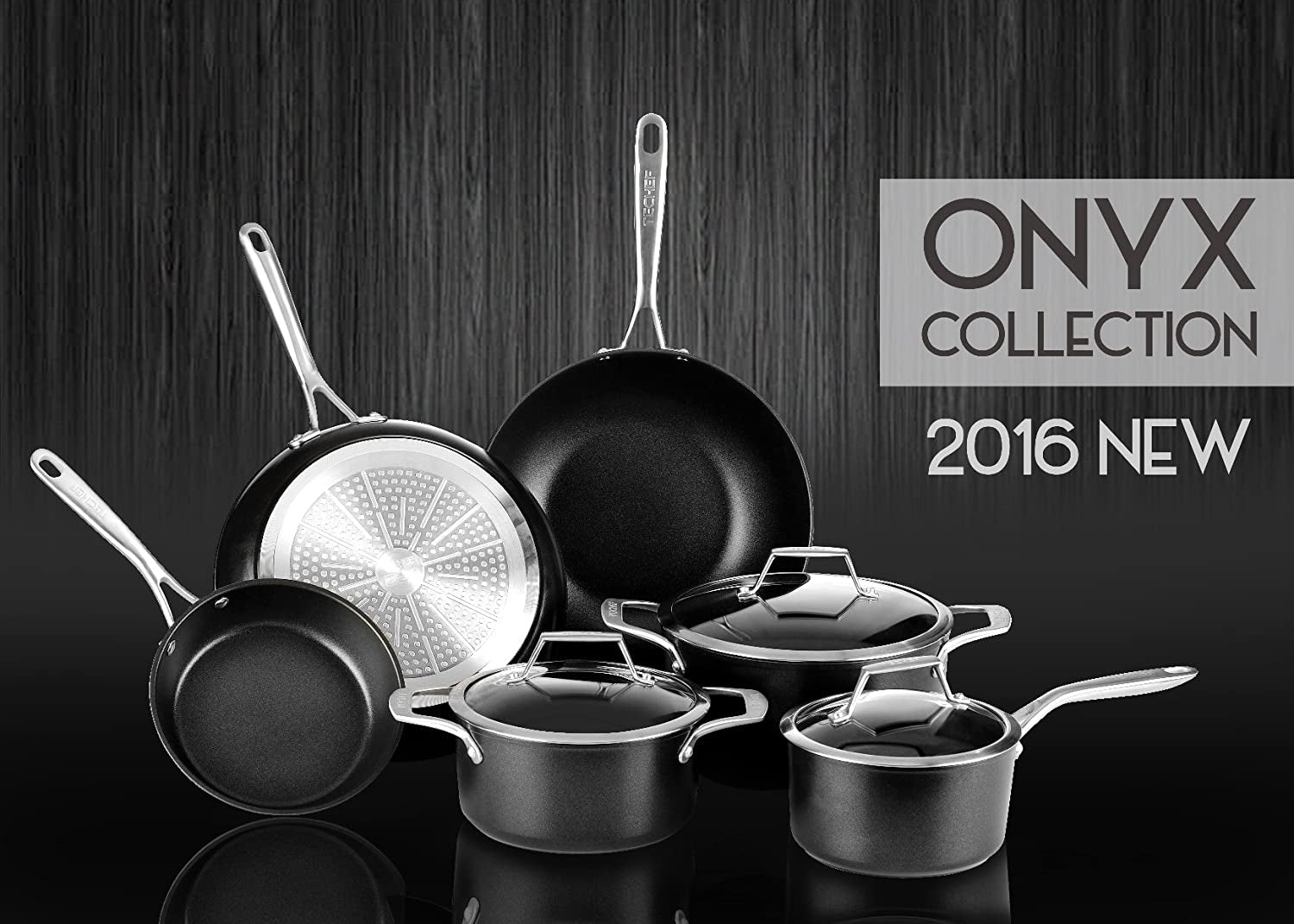 - Onyx Collection. 12-Inch Grill Pan. Coated with New Teflon Platinum Non-Stick Coating (PFOA Free) (12-Inch) - Image 8
