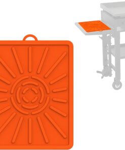 Grill Mat. Side Shelf Mat for Blackstone. Silicone Grill Pad for Outdoor Grill Kitchen Counter. Food Grade Griddle Mat. BBQ Grill Mats. Baking Mats. Grill Prep Trays. Hot Pads