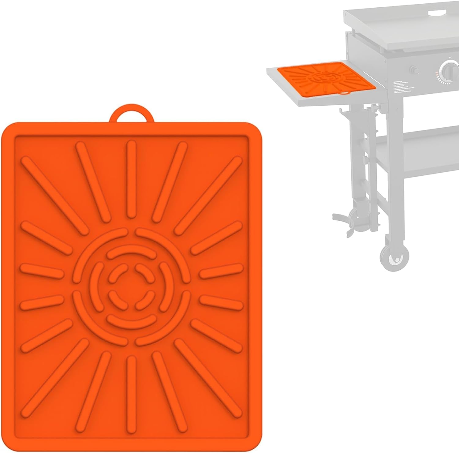 Grill Mat. Side Shelf Mat for Blackstone. Silicone Grill Pad for Outdoor Grill Kitchen Counter. Food Grade Griddle Mat. BBQ Grill Mats. Baking Mats. Grill Prep Trays. Hot Pads