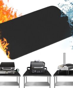 24 X 31 Grill Mat Fireproof for Outdoor Grill Protecting Prep Barbecue Table - Heat Resistant BBQ Tabletop Grilling Griddle Pad. Easy to Clean & Storage - Waterproof & Foldable. 0.6Mm