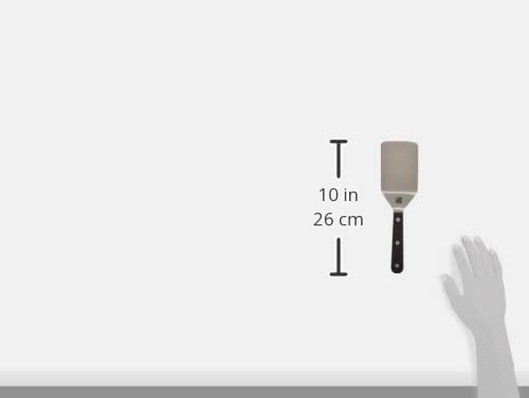 Copco Sabatier Triple Rivet Stainless Steel Wide Turner. 9.65-Inch. Black - Image 7