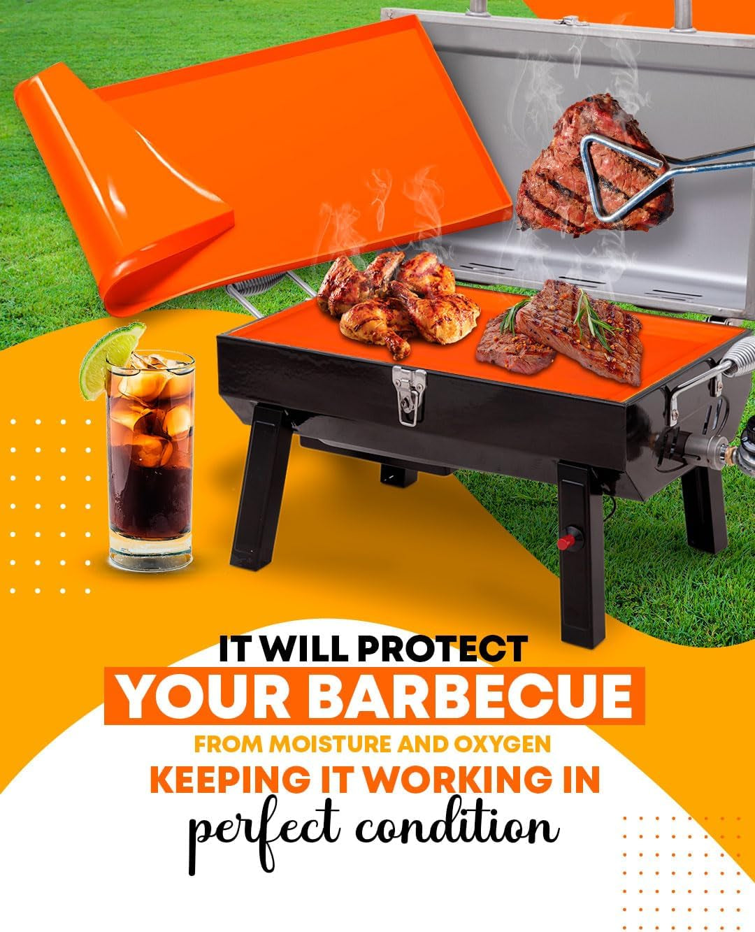 36 Heavy Duty Silicone Grill Mat for 36 Blackstone Griddle Accessories Griddle Mat.Grill Mats for Outdoor Grill Deck Protector.Reusable Grill Covers - Image 3