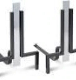 Pilgrim: Stapleton  - Polished Nickel  Black - 10W x 16H x 14.6D