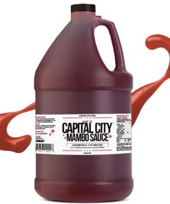 Capital City Mambo Sauce - Mild Recipe | Washington DC Wing Sauces | Perfect Condiment Topping for Wings. Chicken. Pork. Beef. Seafood. Burgers. Rice or Noodles | 128 Fl Oz (1 Gallon)