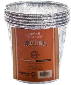 Traeger Pellet Grills:  Grease Bucket Liner-5 Pack (All Full Size Grills *Not Timberline)