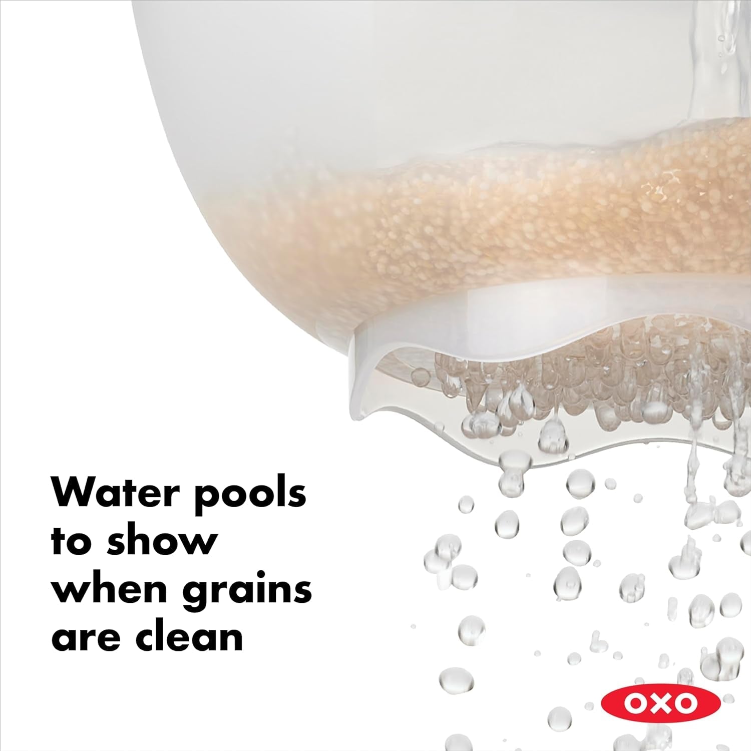 OXO Good Grips Rice & Small Grains Washing Colander. 15.4 X 23.3 X 13.9 Cm - Image 3