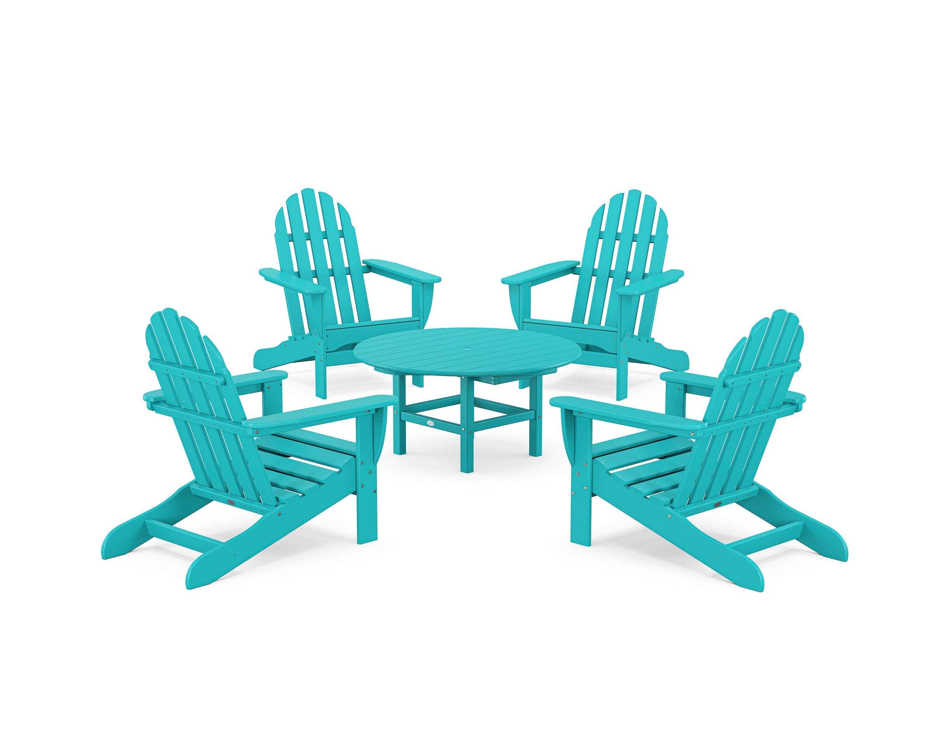 Polywoood: Classic Adirondack 5-Piece Conversation Set - Image 22