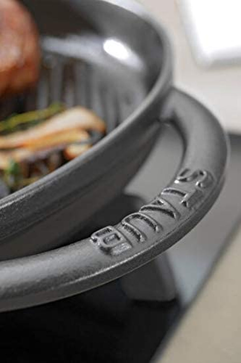 Cast Iron 10-Inch Pure Grill - Black Matte. Made in France - Image 5