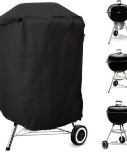 Premium Grill Cover Fits Weber 22 Jumbo Joe.22 Original & Premium Kettle Charcoal Grill.Weber/Joyfair/Megamaster/Papapacks/Grilife/Green Party 18 Kettle Charcoal Grill