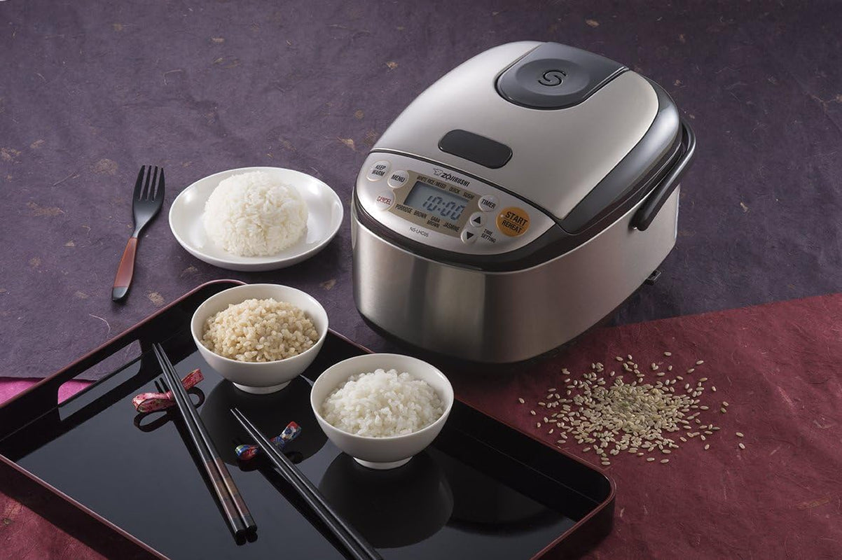 Zojirushi NS-LHC05 Micom Rice Cooker & Warmer. Stainless Dark Brown. 3 Cups Uncooked - Image 4