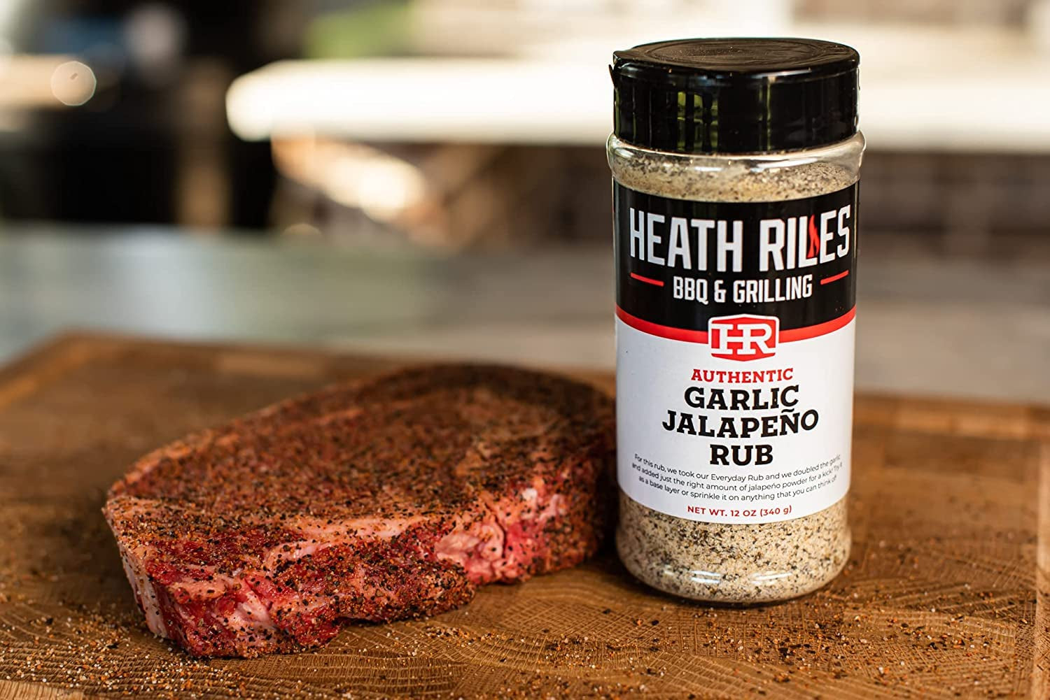 Heath Riles BBQ Rub. Garlic Jalapeño Rub Seasoning. Champion Pitmaster Recipe. Shaker Spice Mix. 2 Lb./32 Oz. - Image 3