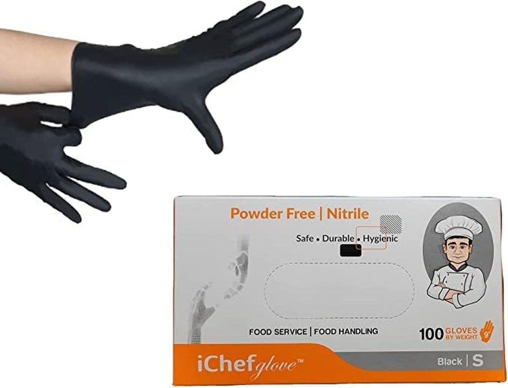 Food Service Food Handling Nitrile Gloves Black Powder Free - Image 6