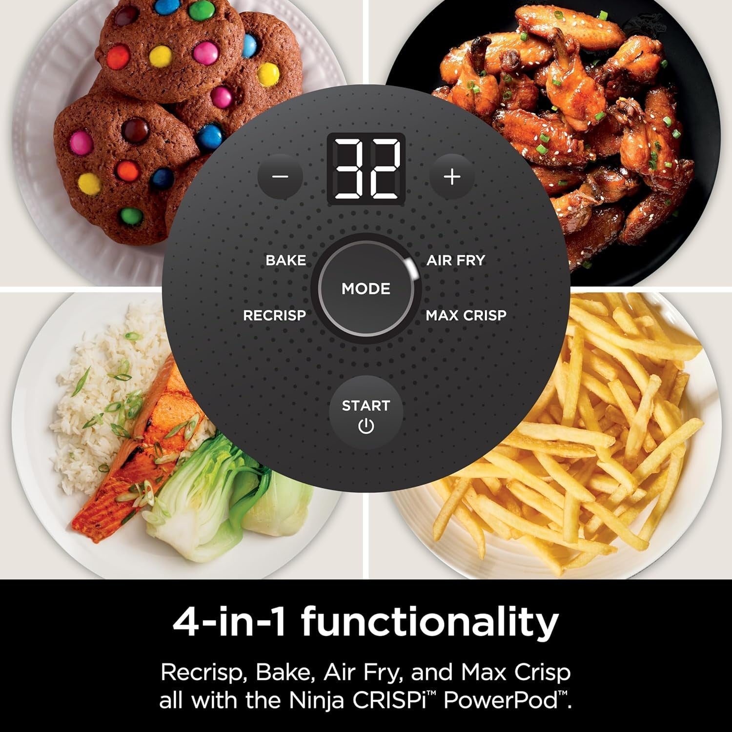 Ninja Crispi Air Fryer. Microwave. Freezer & Dishwasher Safe. Non Toxic Glass Portable Cooking System. 4 QT & 6 Cup Glass Containers with Storage Lids. Easy Meals. Air Fry. Bake. Stone. FN101ST - Image 7