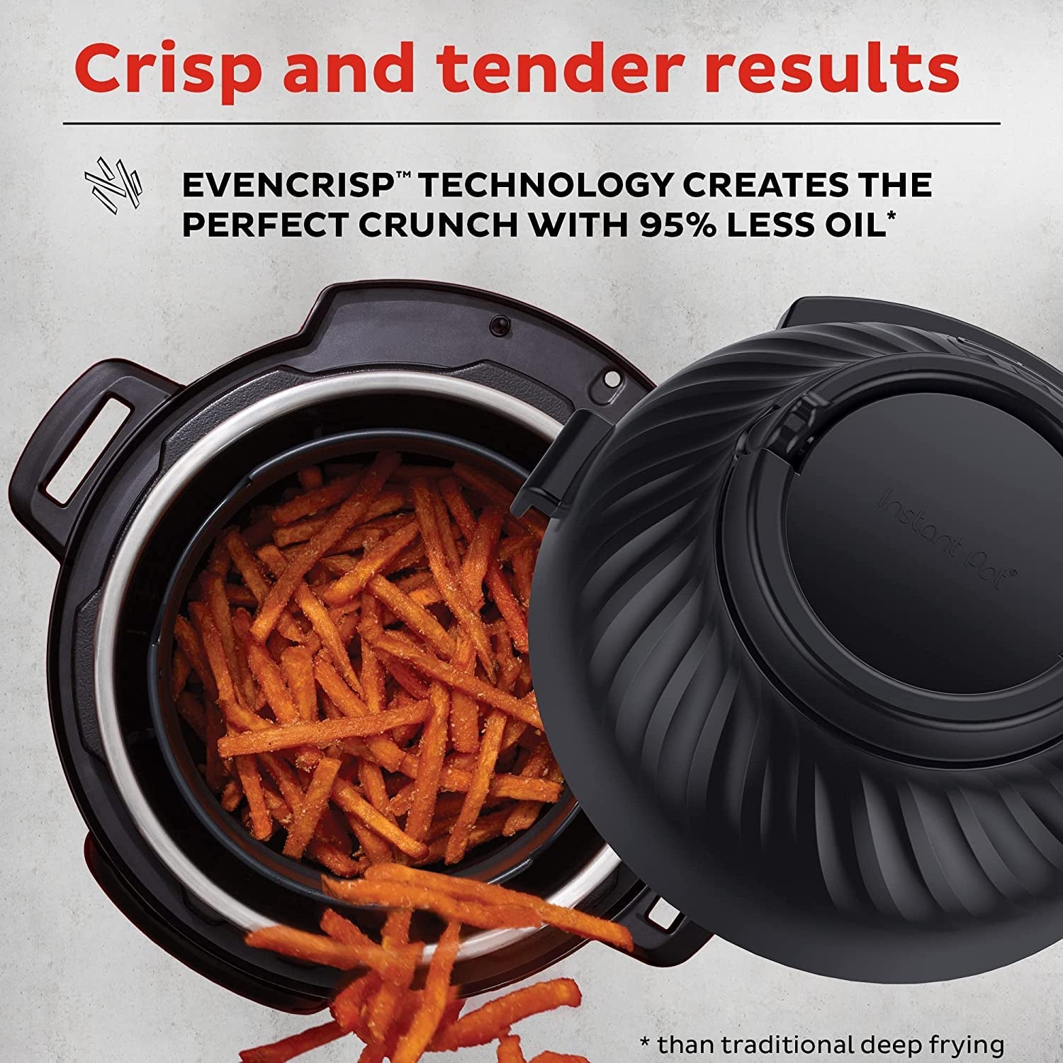 Instant Pot Pro Crisp 11-In-1 Air Fryer and Electric Pressure Cooker Combo with Multicooker Lids That Air Fries. Steams. Slow Cooks. Sautés. Dehydrates. & More. Free App with over 800 Recipes. 8 Quart - Image 5