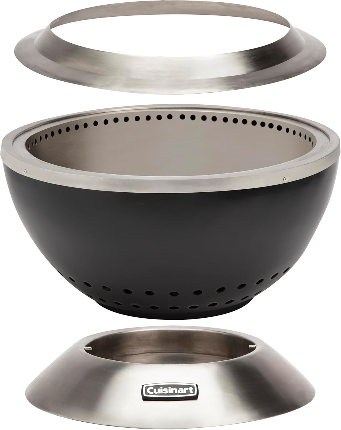 Cuisinart 24 Cleanburn Smokeless Fire Pit with Removable Base for Ash. Portable Outdoor Wood Burning Fireplace. Smoke Free Stainless Steel Outdoor Heater. Enhanced Airflow and Easy Cleanup - Image 9