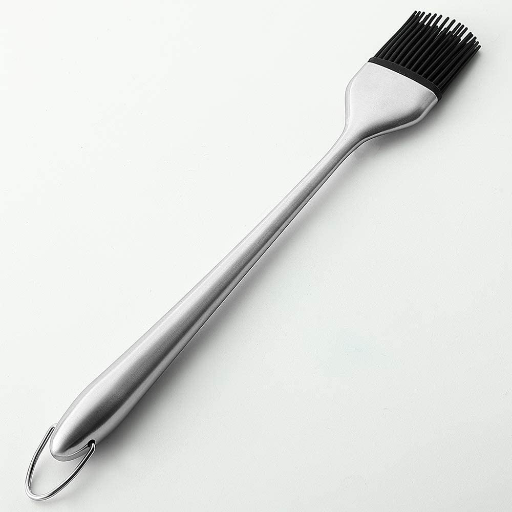 JXS Silicone Sauce Basting Brush. 12 Inch Sturdy BBQ Basting Brush with Stainless Steel Handles - Image 5