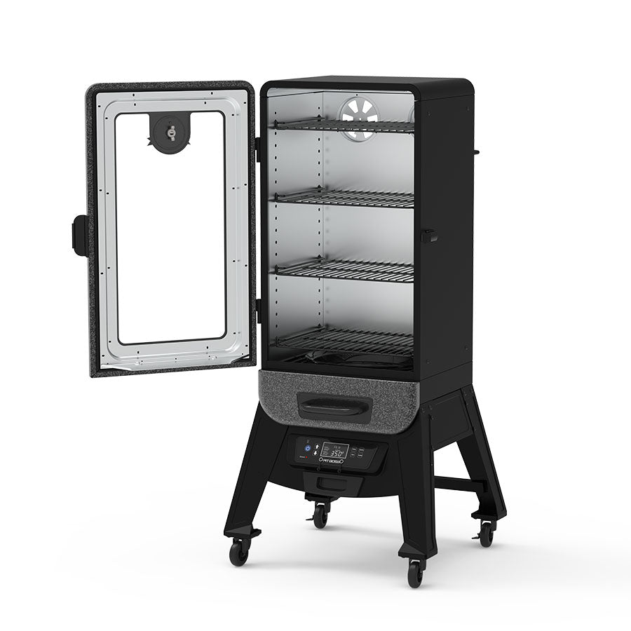 3-Series Digital Vertical Smoker. Silver Hammertone - Image 2