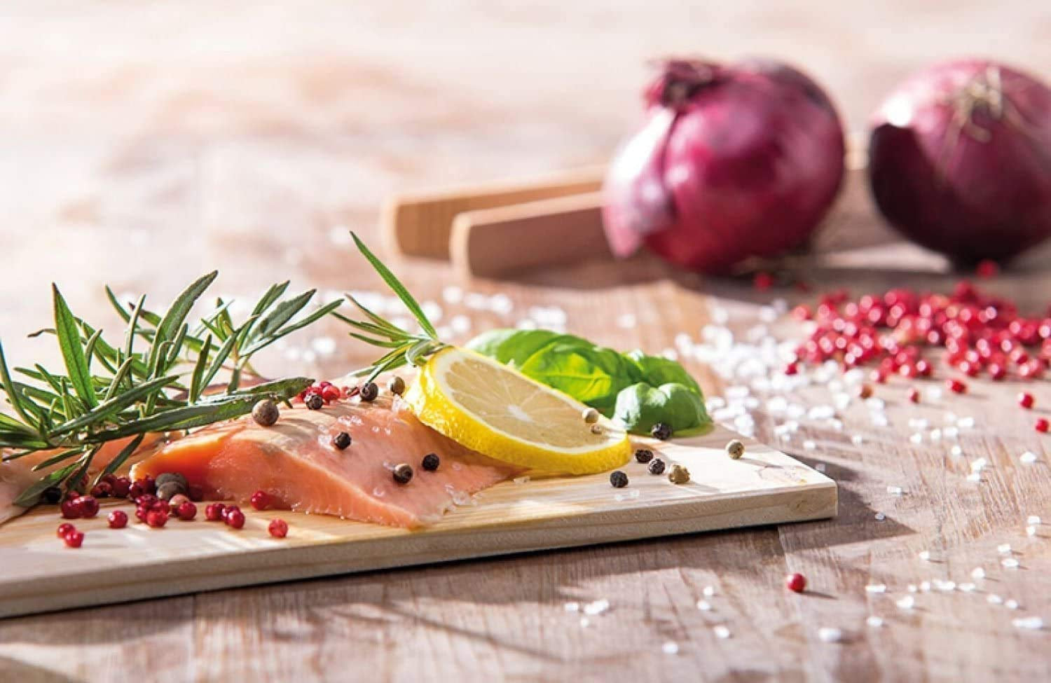 12 PK. Cedar Planks for Grilling Salmon.11X 5.5 Better Smoking. Add Best Smoky Flavor to Salmon. Veggies. Restaurant Quantity - Image 8