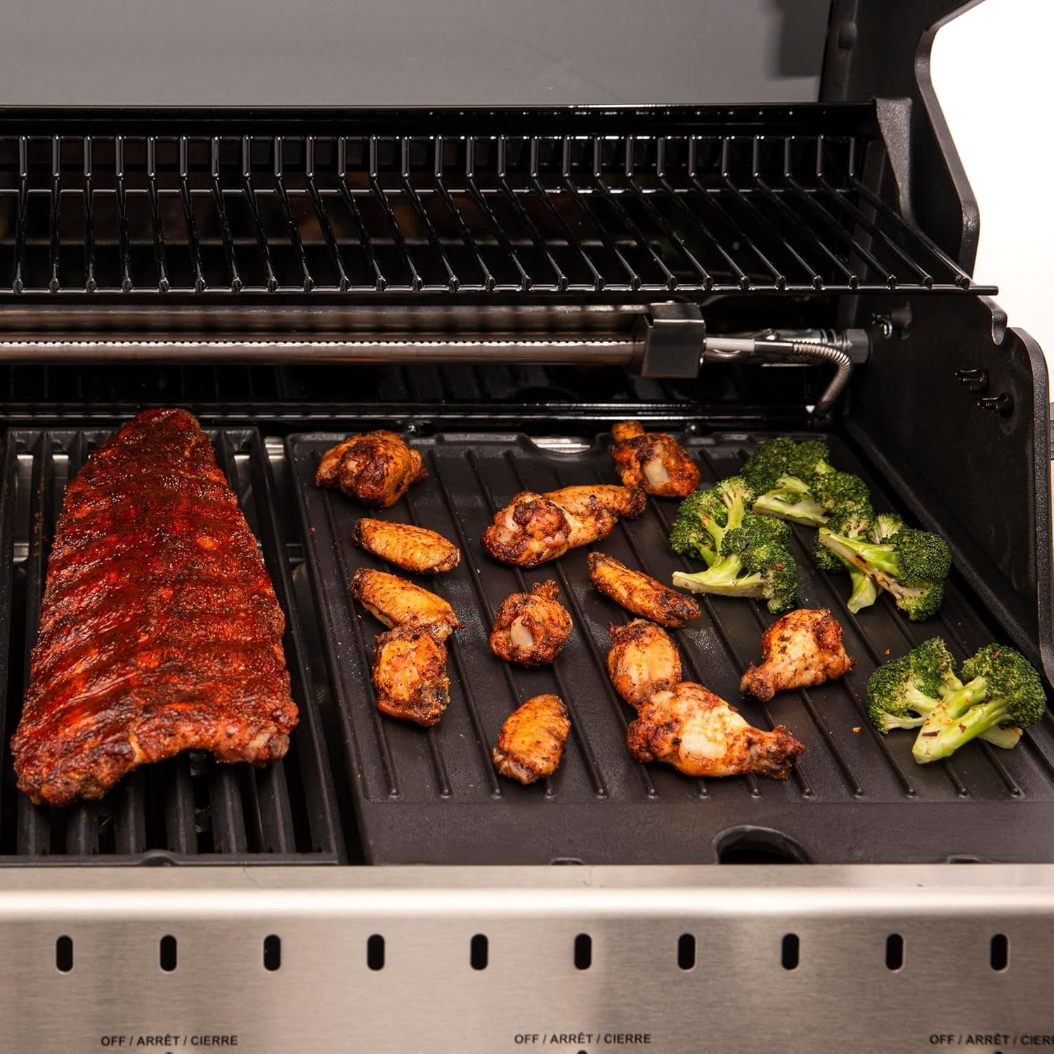 Broil King 11242 Exact Fit Cast Iron Griddle. Baron. Crown Series Gas Grills. and Crown Pellet Grills. Black - Image 7