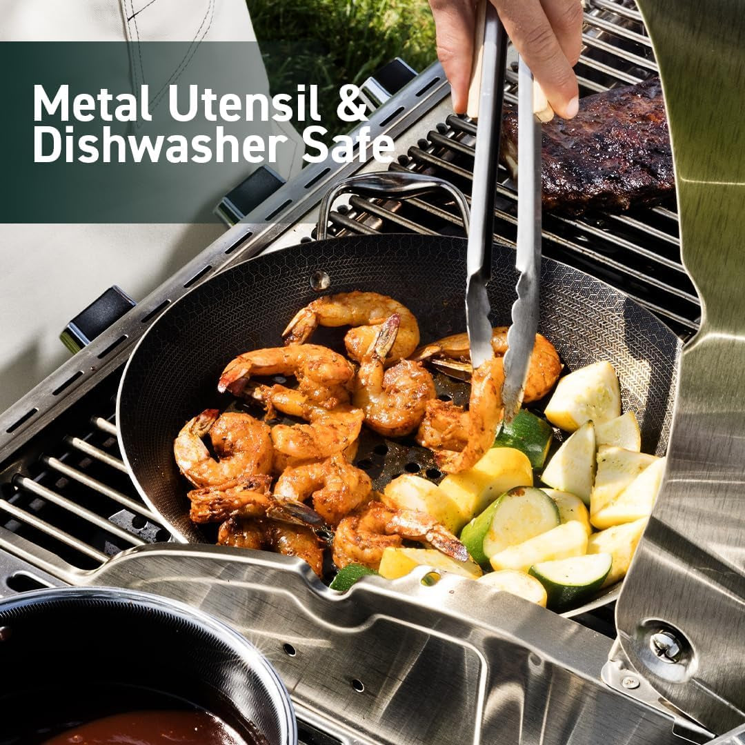 Hybrid Nonstick BBQ Grill Pan. Heat-Safe to 900º F. Dishwasher Safe - Image 6