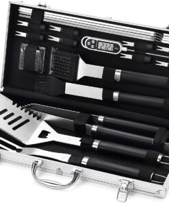 20Pcs Grill Tools Set.Stainless Steel BBQ Tools Set with Thermometer and Portable Case.Premium Grill Utensil Set-Ideal Grilling Gifts for Men&Women on Father'S Day. Christmas.Birthday