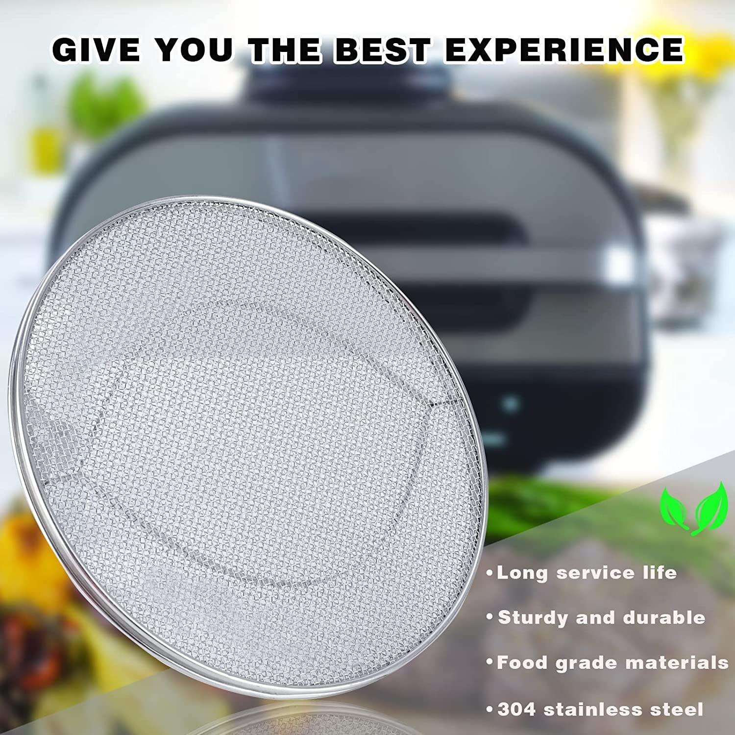 Stainless Steel Splatter Shield for FG551 Foodi. Accessories for Reusable Foodi Smart XL 6-In-1 Indoor Grill. Foodi Smart XL Accessories. Foodi Grill Air Fryer Accessories. Dishwasher Safe - Image 4
