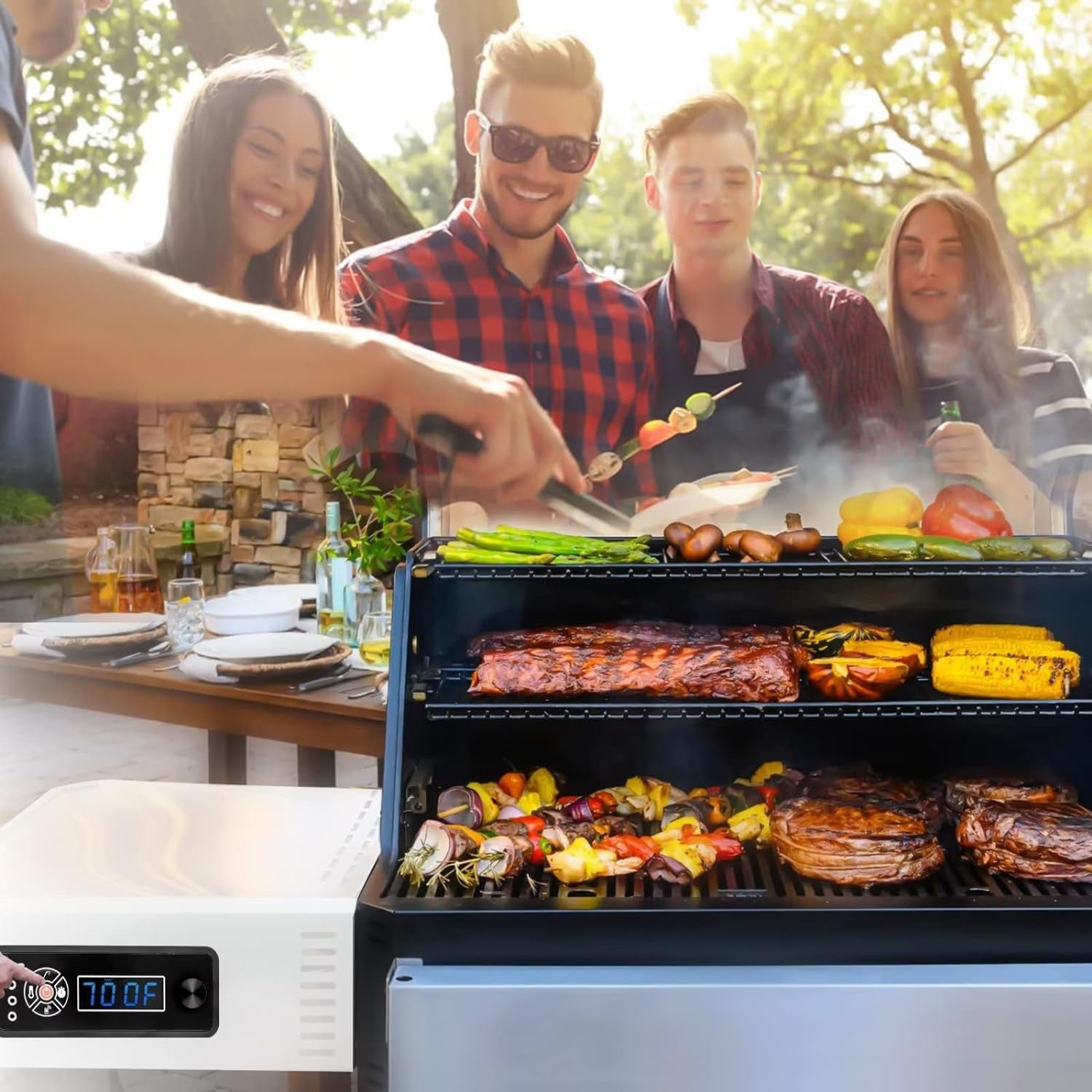 9904200004 Controller Compatible with Masterbuilt Gravity Series 1050 Digital Charcoal Grill + Smokers. Digital Control Panel (Non-Wifi) for Model: MB20041220. MB20041320 Replacement Part - Image 7