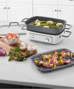 Cuisinart GR-MC3CB STACK5 Multifunctional Grill with Glass Lid