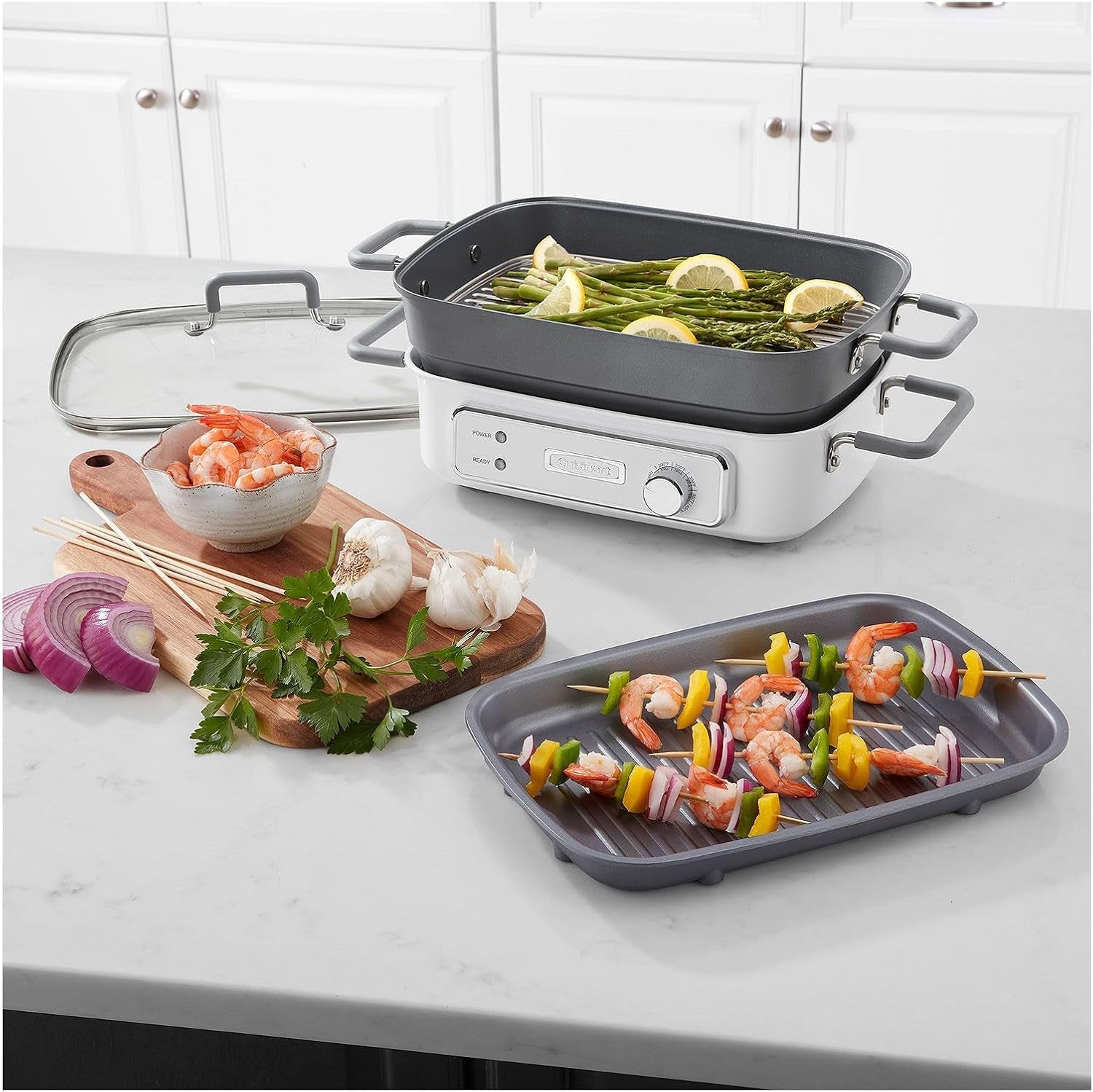 Cuisinart GR-MC3CB STACK5 Multifunctional Grill with Glass Lid - Image 4