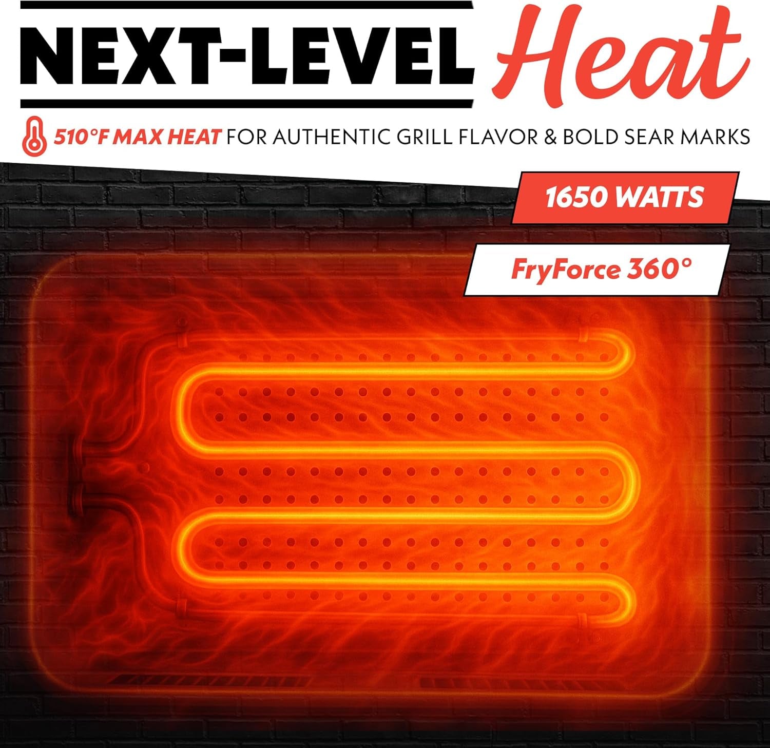 Gourmia Smokeless Indoor Grill & Air Fryer Raclette Grill with Smoke Extracting Technology for Indoor Grill Extra-Large Nonstick Cooking Electric Grill Indoor Korean BBQ Style 6 Quart Foodstation™ - Image 8