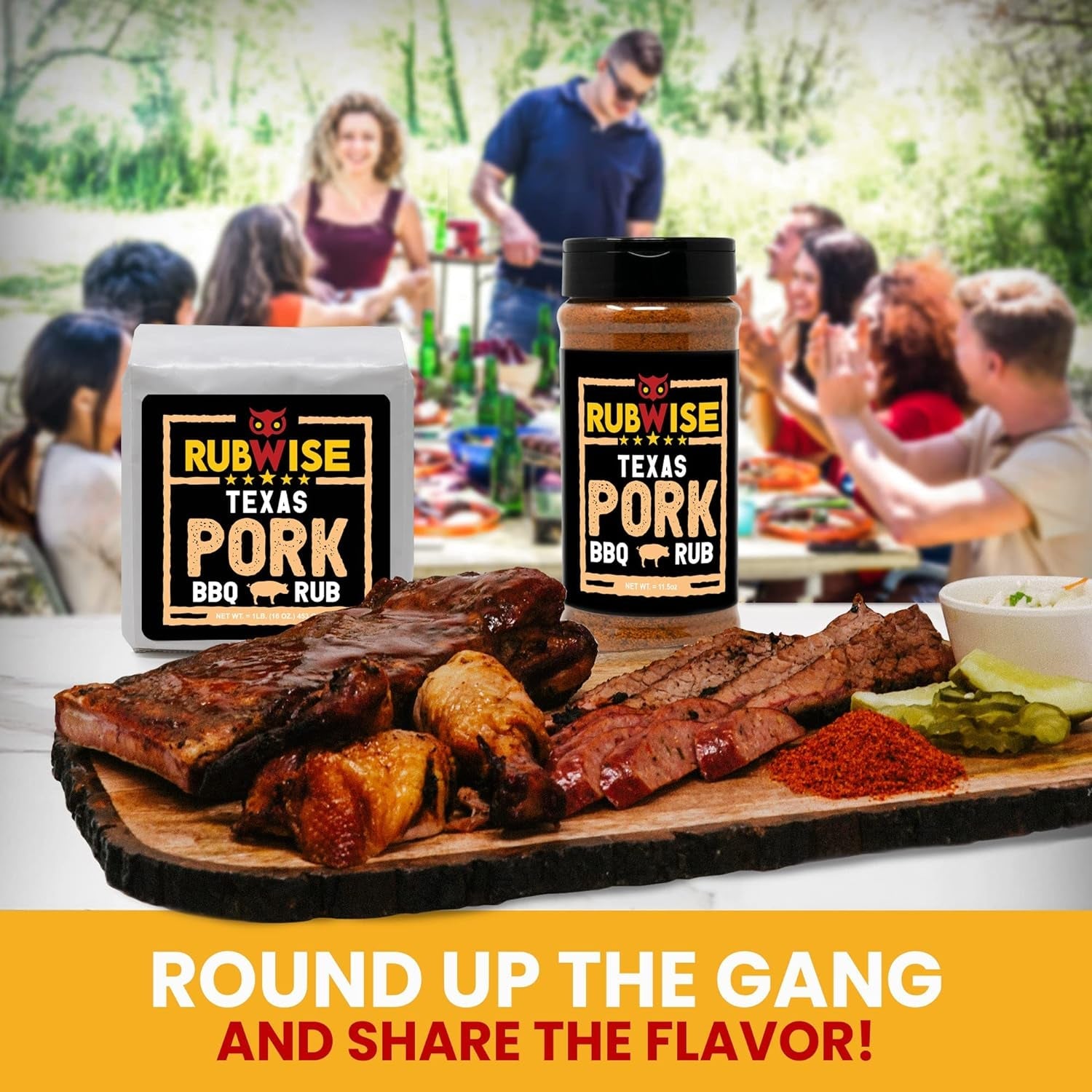 Texas Style Pork BBQ Rub by Rubwise | Meat BBQ Rubs and Spices for Smoking and Grilling | Dry Rubs | Pork Rib Rub Seasoning | Great on Pork Shoulder. Ribs. Tenderloin. Chops. Pork Butt (No MSG) (1Lb) - Image 6