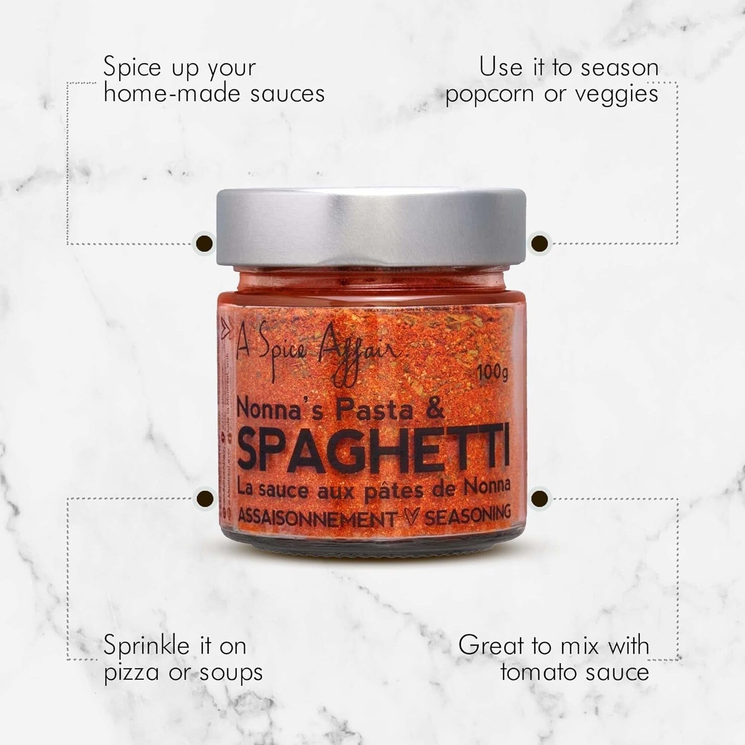 Spaghetti Nonna'S Seasoning a Spice Affair. 100G (3.5 Oz) Jar - Image 2