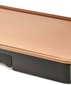 Electric Griddle with Nonstick Ceramic Coating. Cool-Touch Handles. and Slide-Out Drip Tray - Indoor Grill for Breakfast. Eggs. Pancakes. and Burgers