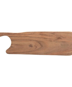 Acacia Wood Cheese or Cutting Board with Handle. Wide