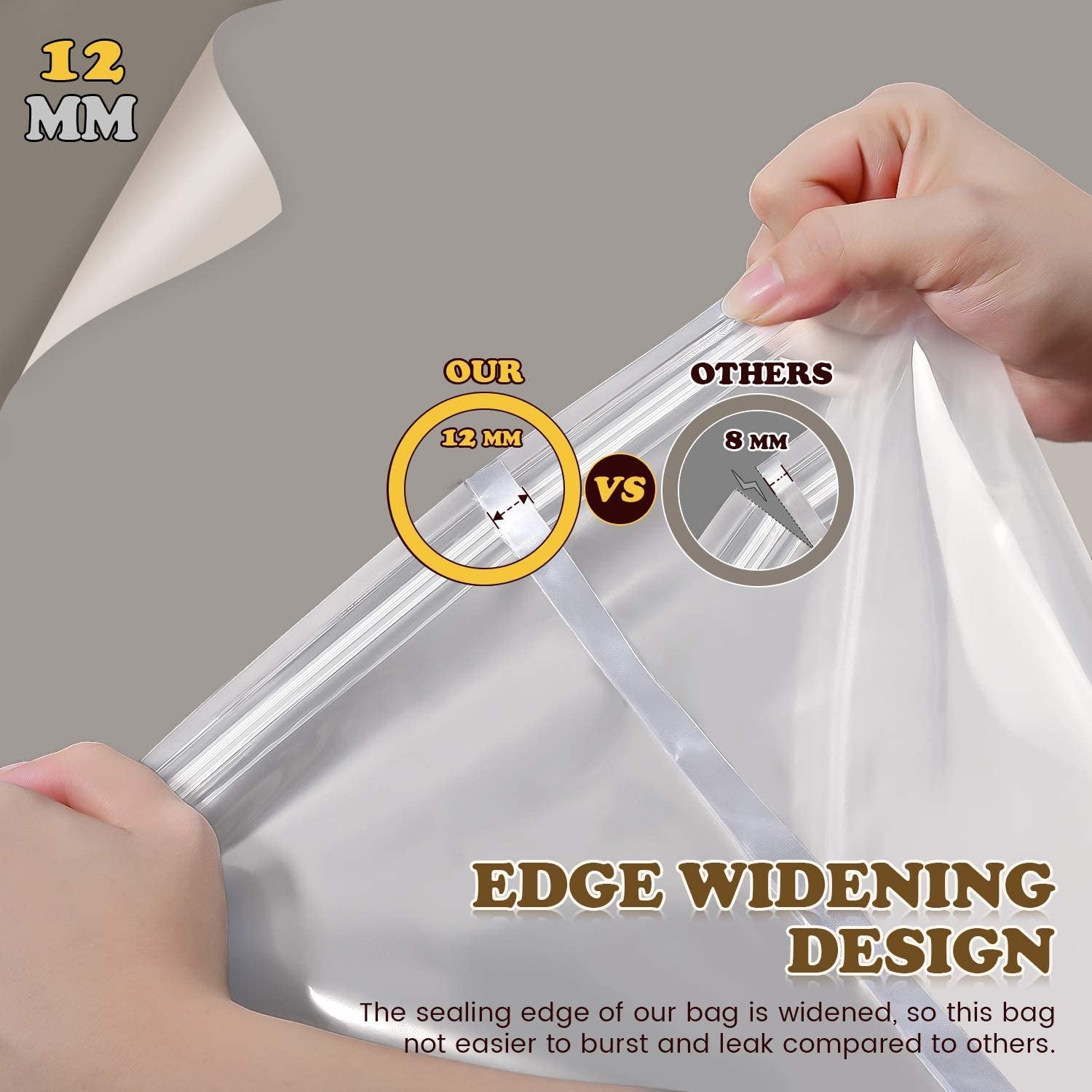 Turkey Brining Bag. 26×22. 2 Pack. Extra Large Brine Bag with 2 Strings and 2 Larger Clips. Thickened Brining Bag Holds up to 35 Pounds. Double Zippers Seal Brine Bags for Turkey. Chicken. Beef.Pork - Image 6