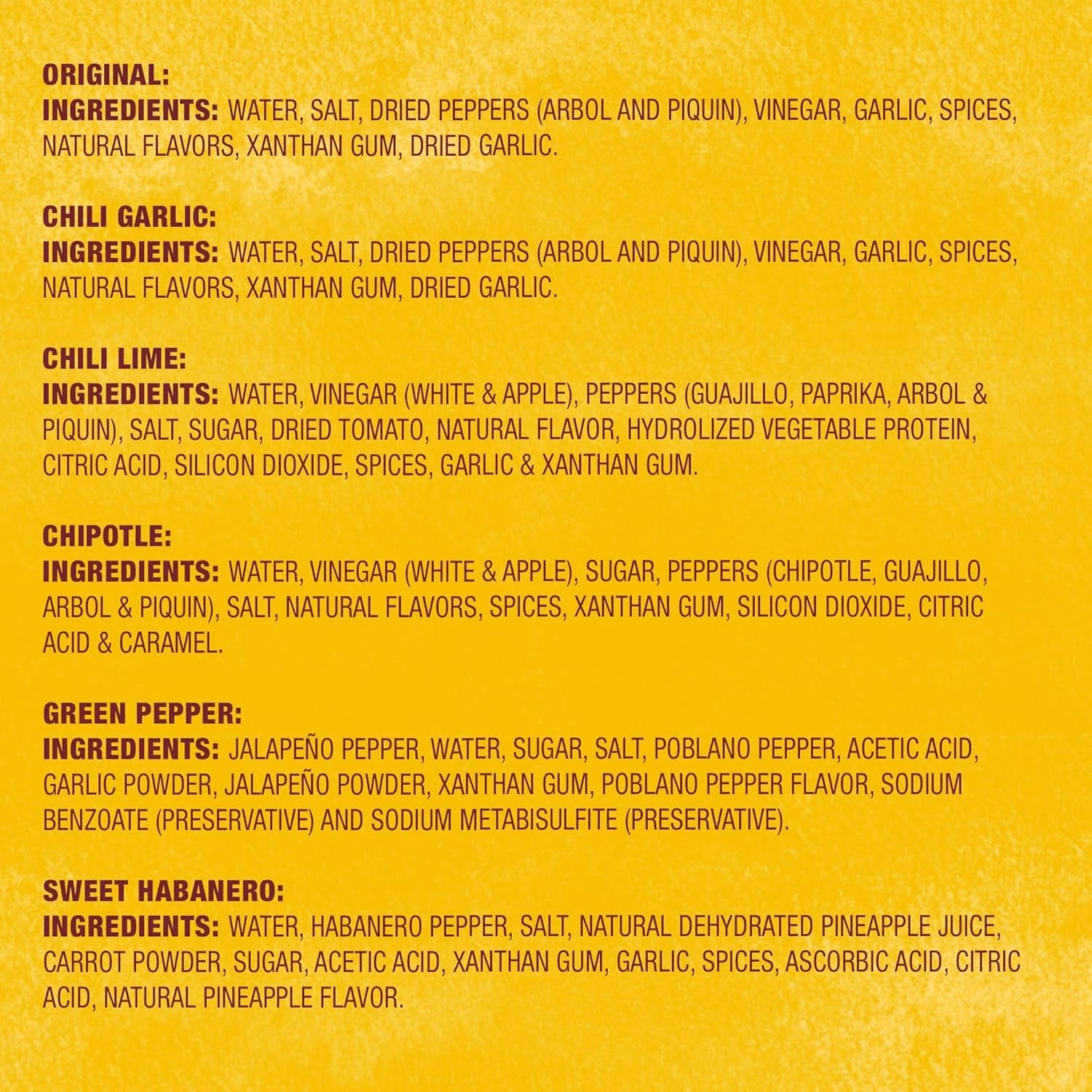 Cholula Hot Sauce Variety Pack. Product of Mexico. Gift Set Includes Six 5 Fl Oz Signature Cholula Hot Sauces for Eggs. Pizza. Mexican Dishes. and More. 30 Fl Oz - Image 13