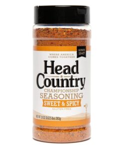 Head Country Bar-B-Q Championship Seasoning. Sweet & Spicy | Gluten Free. MSG Free Barbecue Seasoning with No Allergens | Sweet. Smoky Dry Rub Great on BBQ Chicken. Pork & Ribs | 10 Ounce. Pack of 1