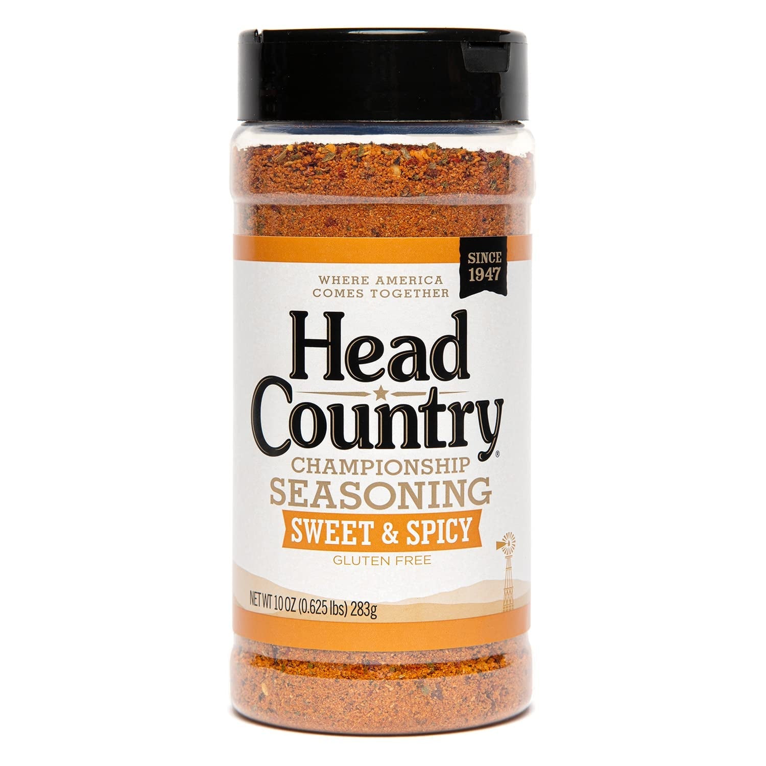 Head Country Bar-B-Q Championship Seasoning. Sweet & Spicy | Gluten Free. MSG Free Barbecue Seasoning with No Allergens | Sweet. Smoky Dry Rub Great on BBQ Chicken. Pork & Ribs | 10 Ounce. Pack of 1