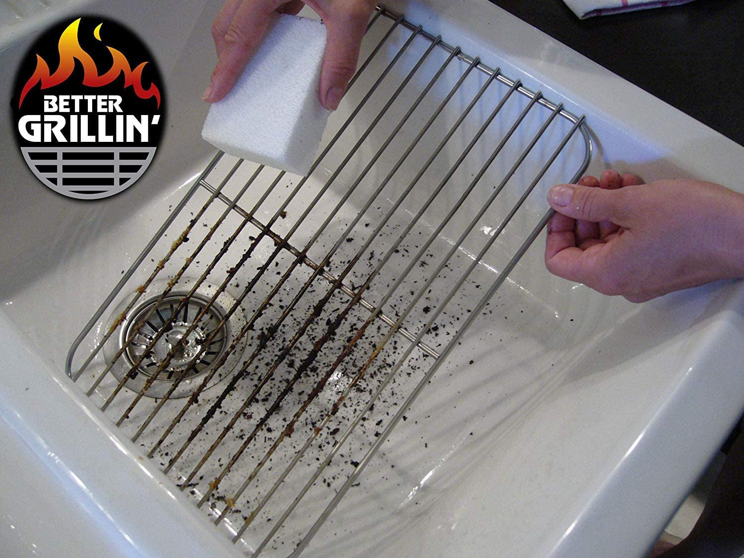 Better Grillin Scrubbin Stone Grill Cleaner Handle-Protect Hands & Nails When Scouring Grill with Three Scrubbin Stone - Image 7