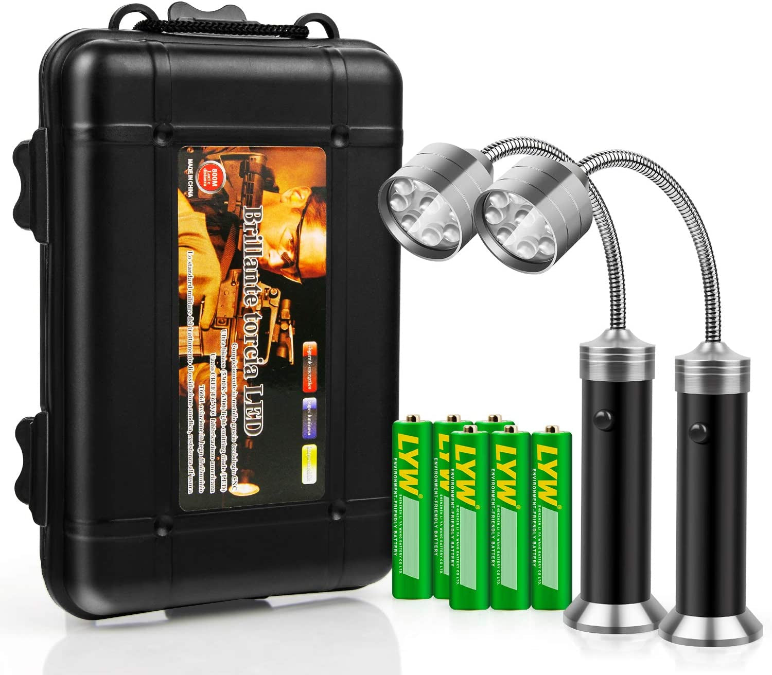 Barbecue Grill Light Magnetic Base Super-Bright LED BBQ Lights-360 Degree Flexible Gooseneck. Gifts for Men Dad Boyfriend. Traeger Pit Boss Smoker Grill Accessories. Batteries Included-Pack of 2 - Image 7