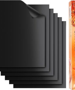 SKYBD Grill Mats for Outdoor Grill. 100% Nonstick Teflon BBQ Grill Mat Baking Mats. Reusable and Easy to Clean. (Set of 6). Works on Gas. Charcoal. Electric Grill 15.8 X 13-Inch. Black