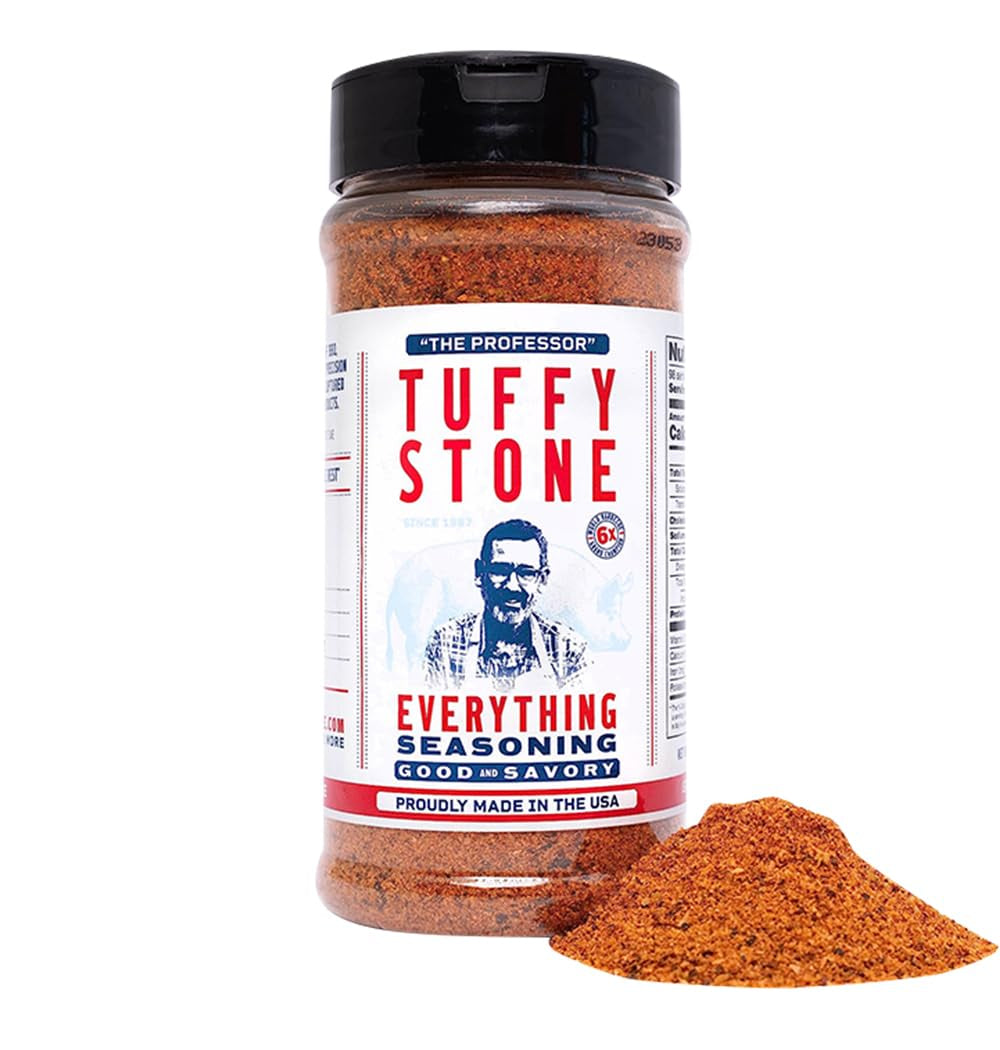 Tuffy Stone Everything Seasoning | 6X World Barbecue Grand Champion | All-Purpose BBQ Spice Rub | Versatile Seasoning | 6.95 Oz Shaker